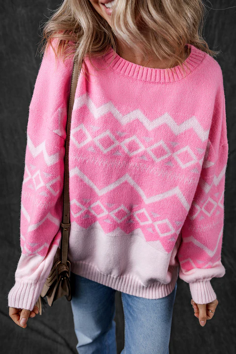 Aztec-Geometric-Drop-Shoulder-Sweater