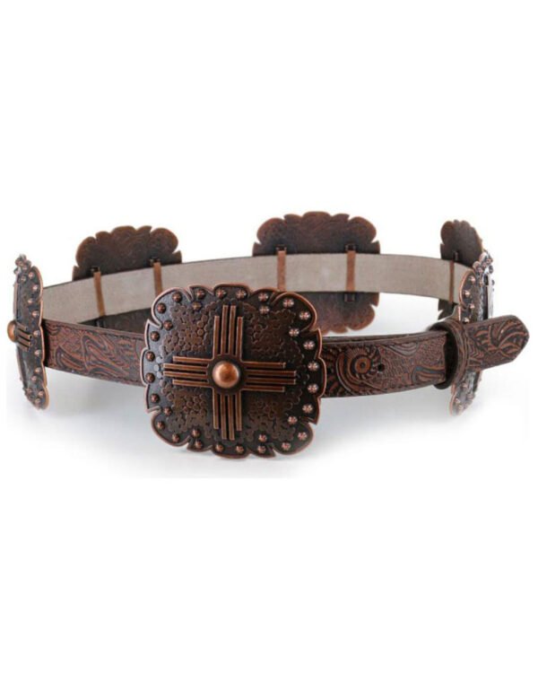 Women's Embossed Concho Belt - Image 4