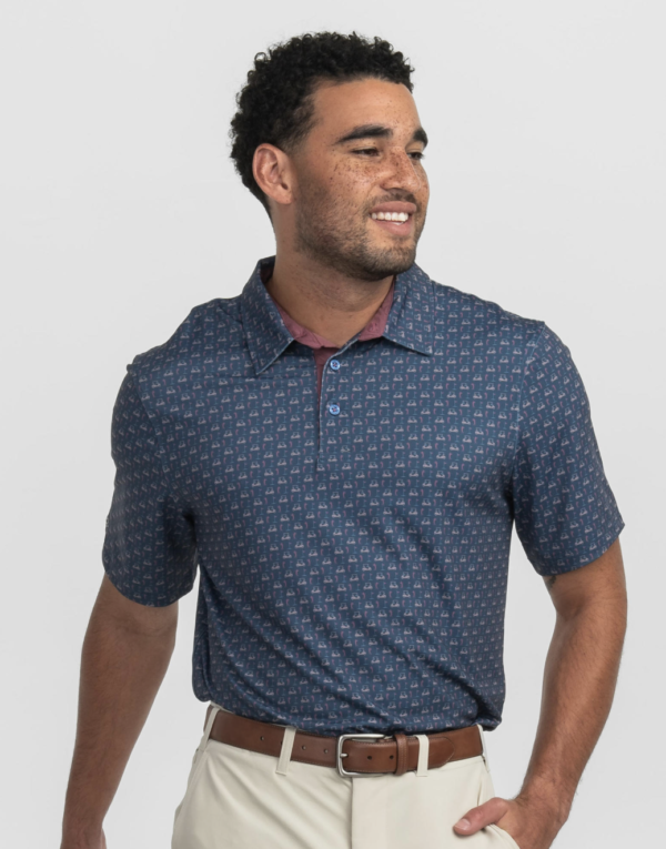 Perfect Round Printed Polo / Dusk - Image 3