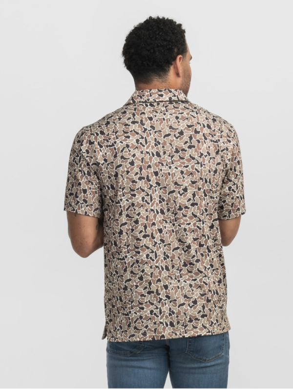 Hunters Hideaway Printed Polo / Ember Brown - Image 5