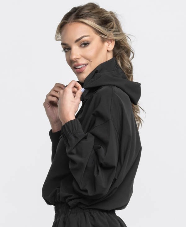 Hybrid Cropped Hoodie / Deep Space - Image 2