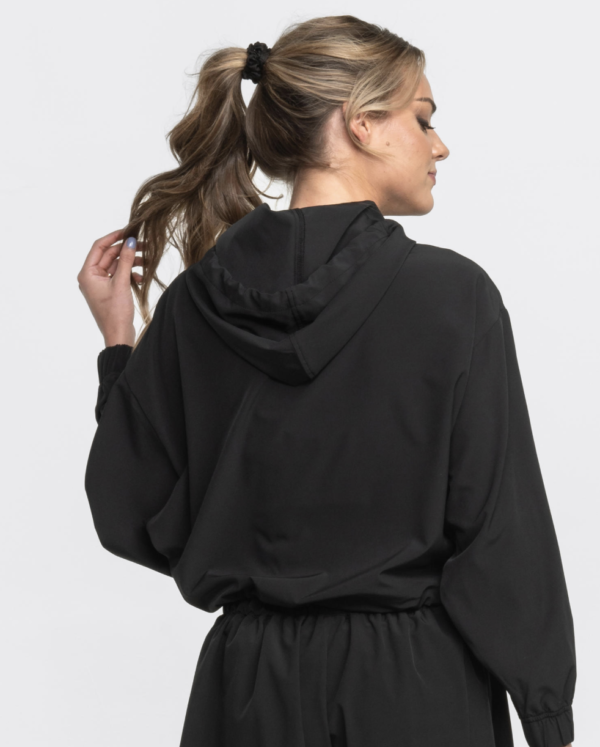 Hybrid Cropped Hoodie / Deep Space - Image 3