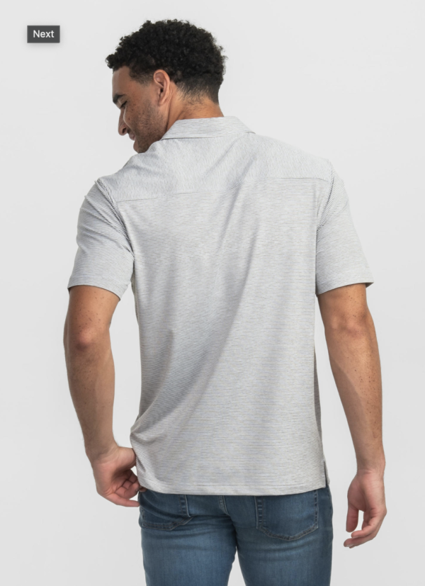 Heather Madison Stripe Polo / Deep Woods - Image 2
