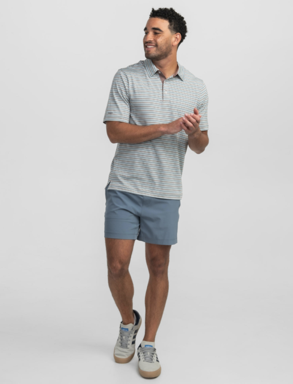 Sawgrass Stripe Polo / Overcast - Image 2
