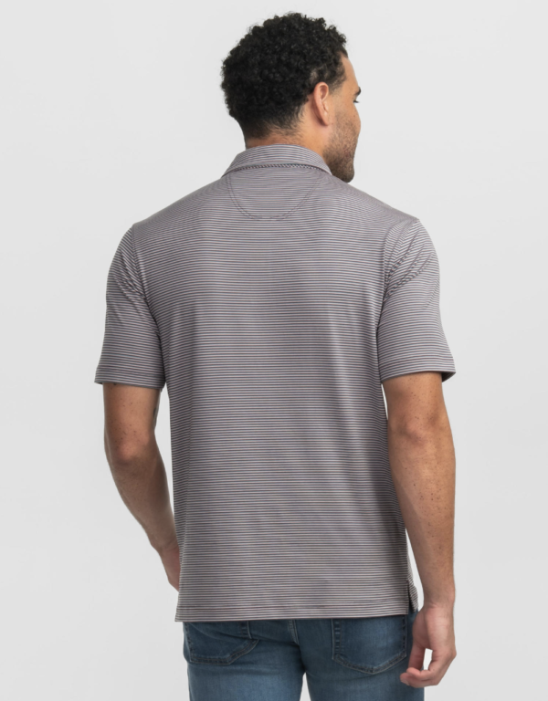 Largo Stripe Polo / Mulberry - Image 2