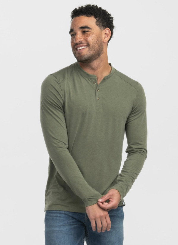 Max Comfort Henley LS / Spanish Moss