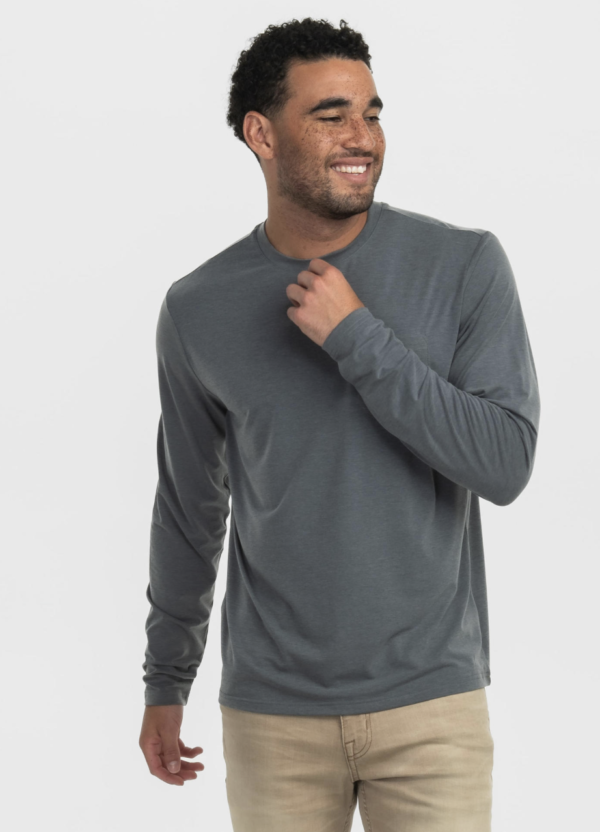 Max Comfort Henley LS / Volcanic Ash - Image 2