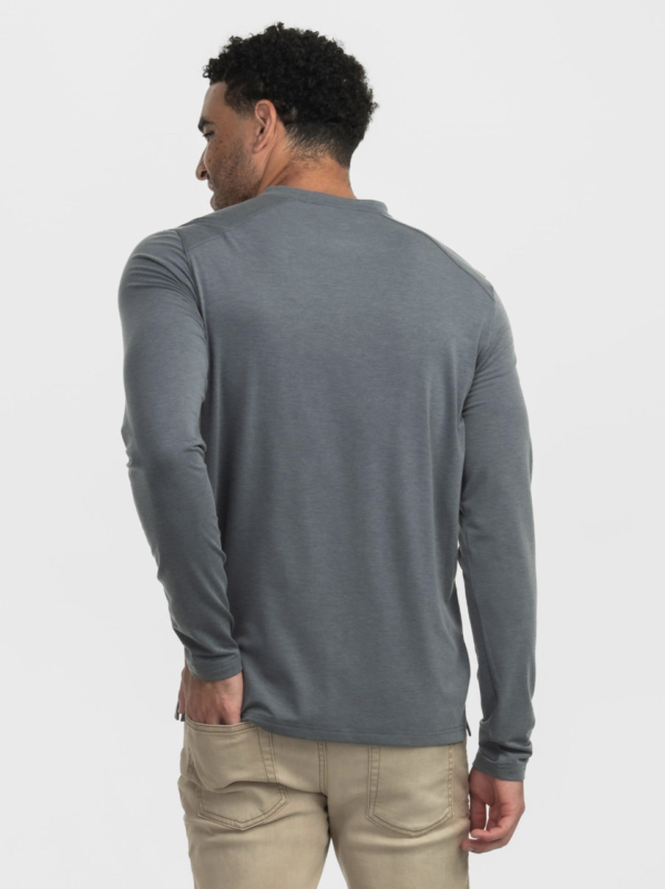 Max Comfort Henley LS / Volcanic Ash - Image 3