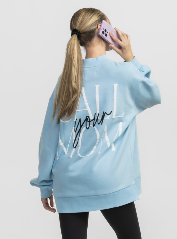 Happy Thoughts Puff Print Sweatshirt / Crystal Lake