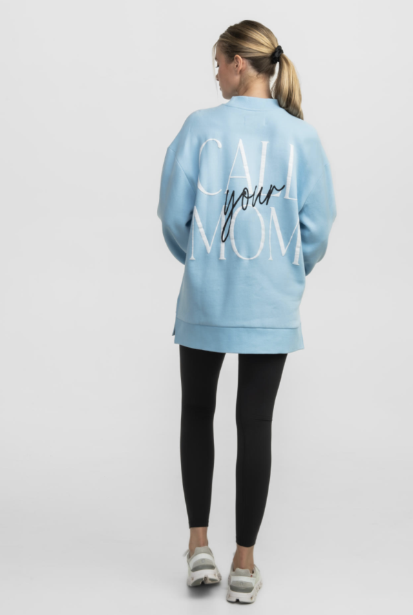 Happy Thoughts Puff Print Sweatshirt / Crystal Lake - Image 4
