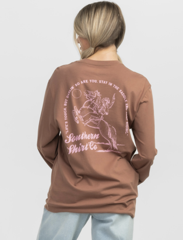 Little Bit Cowgirl Tee LS / Maple - Image 2
