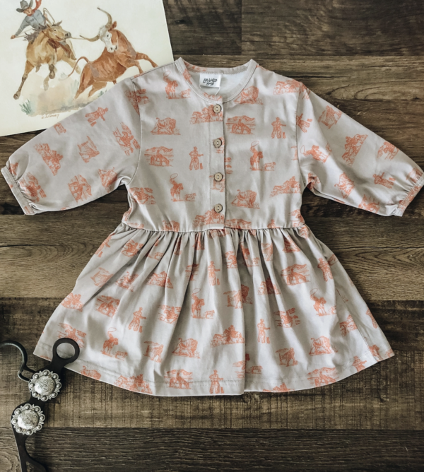 Buffalo Round Up Organic Cotton Boho Dress