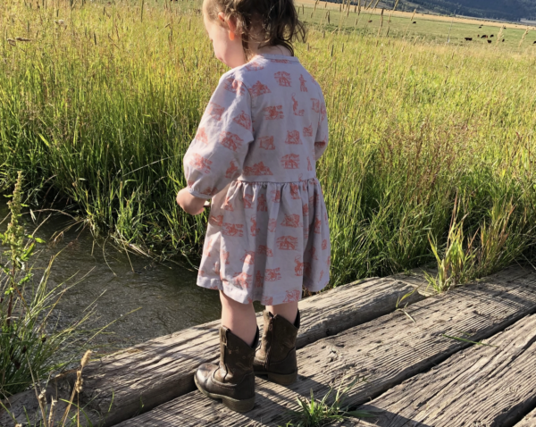Buffalo Round Up Organic Cotton Boho Dress - Image 2