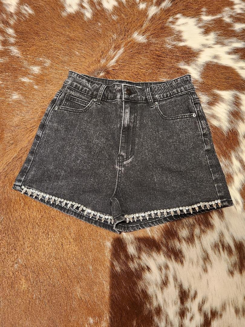 Washed-Denim-Front-Rhinestone-Shorts