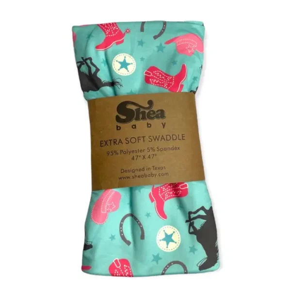 Turquoise Cowgirl Swaddle