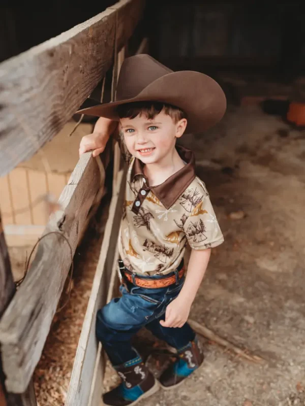 Boys Print Polo