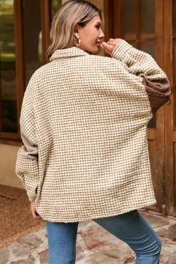 Houndstooth Color Contrast Shacket - Image 3