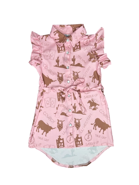 Pink-Gambler-Ss-Pearl-Snap-Dress