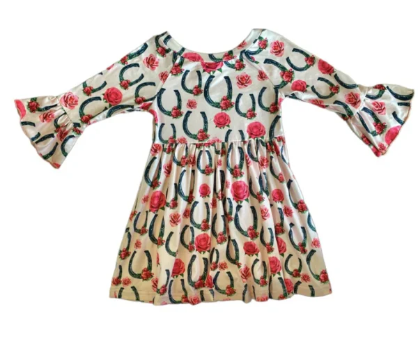 Horseshoe Rose Bell Dress
